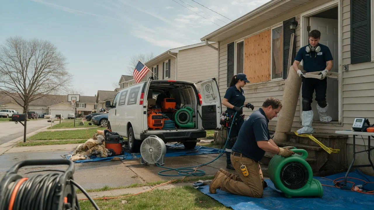 Water Damage Restoration in Tampa, KS near me
